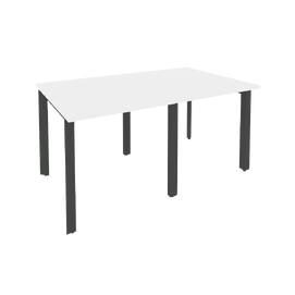 Офисная мебель Onix Стол переговорный (2 столешницы) O.MP-PRG-2.0 Белый бриллиант/Антрацит 1560x980x750