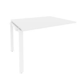 Офисная мебель Onix Проходной наборный элемент переговорного стола O.MP-NPRG-2 Белый бриллиант/Белый 1180x980x750