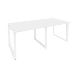 Офисная мебель Onix Стол переговорный (2 столешницы) O.MO-PRG-2.1 Белый бриллиант/Белый 1960x980x750