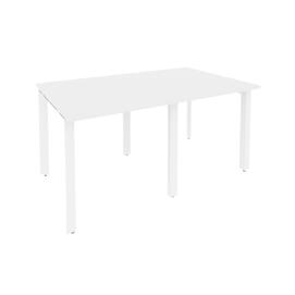 Офисная мебель Onix Стол переговорный (2 столешницы) O.MP-PRG-2.0 Белый бриллиант/Белый 1560x980x750