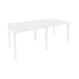 Офисная мебель Onix Стол переговорный (2 столешницы) O.MP-PRG-2.1 Белый бриллиант/Белый 1960x980x750