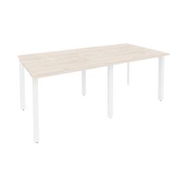 Офисная мебель Onix Стол переговорный (2 столешницы) O.MP-PRG-2.1 Денвер светлый/Белый 1960x980x750