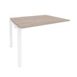 Офисная мебель Onix Проходной наборный элемент переговорного стола O.MP-NPRG-2 Дуб аттик/Белый 1180x980x750