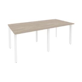 Офисная мебель Onix Стол переговорный (2 столешницы) O.MP-PRG-2.1 Дуб аттик/Белый 1960x980x750