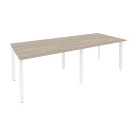Офисная мебель Onix Стол переговорный (2 столешницы) O.MP-PRG-2.2 Дуб аттик/Белый 2360x980x750
