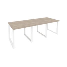 Офисная мебель Onix Стол переговорный (3 столешницы) O.MO-PRG-3.0 Дуб аттик/Белый 2340x980x750