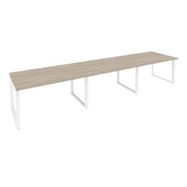 Офисная мебель Onix Стол переговорный (3 столешницы) O.MO-PRG-3.3 Дуб аттик/Белый 4140x980x750