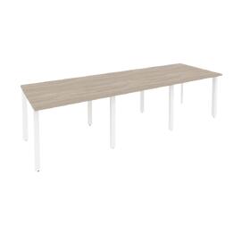 Офисная мебель Onix Стол переговорный (3 столешницы) O.MP-PRG-3.1 Дуб аттик/Белый 2940x980x750