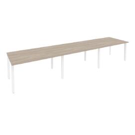 Офисная мебель Onix Стол переговорный (3 столешницы) O.MP-PRG-3.3 Дуб аттик/Белый 4140x980x750