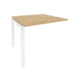 Офисная мебель Onix Проходной наборный элемент переговорного стола O.MP-NPRG-1 Тиквуд светлый/Белый 980x980x750