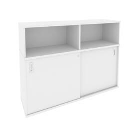 Офисная мебель Onix Шкаф-купе приставной/опорный O.SHKO-2.7 T Белый бриллиант 1475x432x1120