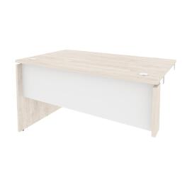 Офисная мебель Onix Стол-приставка левый к опорным элементам O.SPR-3.8 (L) Денвер светлый/Белый бриллиант 1380x800x750