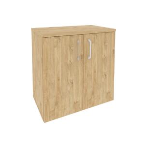 Офисная мебель Onix Шкаф приставной/опорный O.SHPO-7 Тиквуд тёмный/Белый бриллиант 720x432x750
