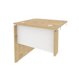 Офисная мебель Onix Стол-приставка левый к опорным элементам O.SPR-0.7 (L) Тиквуд светлый/Белый бриллиант 780x720x750