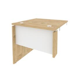 Офисная мебель Onix Стол-приставка левый к опорным элементам O.SPR-0.8 (L) Тиквуд светлый/Белый бриллиант 780x800x750