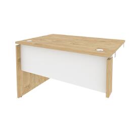 Офисная мебель Onix Стол-приставка левый к опорным элементам O.SPR-2.8 (L) Тиквуд светлый/Белый бриллиант 1180x800x750