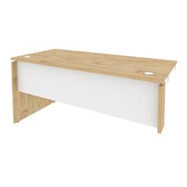 Офисная мебель Onix Стол-приставка левый к опорным элементам O.SPR-4.7 (L) Тиквуд светлый/Белый бриллиант 1580x720x750
