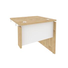 Офисная мебель Onix Стол-приставка правый к опорным элементам O.SPR-0.7 (R) Тиквуд светлый/Белый бриллиант 780x720x750