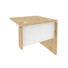 Офисная мебель Onix Стол-приставка правый к опорным элементам O.SPR-0.8 (R) Тиквуд светлый/Белый бриллиант 780x800x750