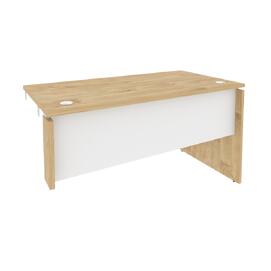 Офисная мебель Onix Стол-приставка правый к опорным элементам O.SPR-3.7 (R) Тиквуд светлый/Белый бриллиант 1380x720x750