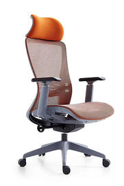 Кресло руководителя Viking-32 М122С-1/orange Нейлоновая сетка оранжевая