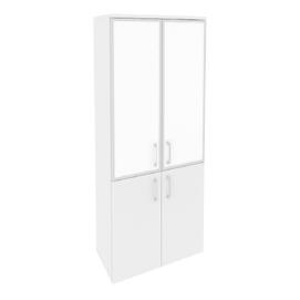 Офисная мебель Onix Шкаф высокий широкий O.ST-1.2 R white Белый бриллиант 800x420x1977