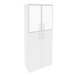 Офисная мебель Onix Шкаф высокий широкий O.ST-1.7 R white Белый бриллиант 800x420x1977