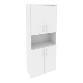 Офисная мебель Onix Шкаф высокий широкий O.ST-1.5 Белый бриллиант 800x420x1977
