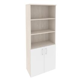 Офисная мебель Onix Шкаф высокий широкий O.ST-1.1 Денвер светлый/Белый бриллиант 800x420x1977