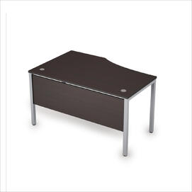 Офисная мебель Avance Стол криволенейный правый с экраном ЛДСП (сечение 40х40) 6МД.023 Венге/Алюминий матовый 1400х900х750