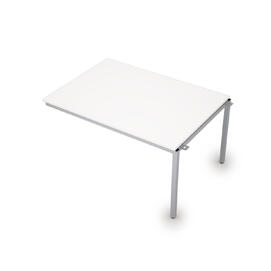 Офисная мебель Avance Бенч-системы для переговорных столов средний модуль (сечение 40х40) 6МПС.003 Белый/Алюминий матовый 1400х1000х750