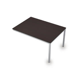 Офисная мебель Avance Бенч-системы для переговорных столов конечный модуль (сечение 40х40) 6МПК.003 Венге/Алюминий матовый 1400х1000х750