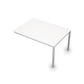 Офисная мебель Avance Бенч-системы для переговорных столов конечный модуль (сечение 40х40) 6МПК.003 Белый/Алюминий матовый 1400х1000х750