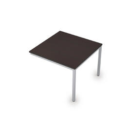 Офисная мебель Avance Бенч-системы для переговорных столов конечный модуль (сечение 40х40) 6МПК.001 Венге/Алюминий матовый 1000х1000х750
