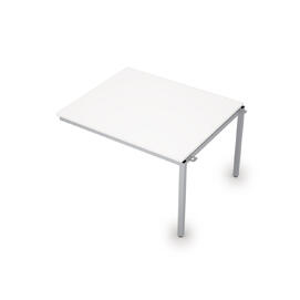 Офисная мебель Avance Бенч-системы для переговорных столов средний модуль (сечение 40х40) 6МПС.002 Белый/Алюминий матовый 1200х1000х750
