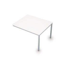 Офисная мебель Avance Бенч-системы для переговорных столов конечный модуль (сечение 40х40) 6МПК.002 Белый/Алюминий матовый 1200х1000х750