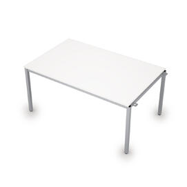 Офисная мебель Avance Бенч-системы для переговорных столов начальный модуль (сечение 40х40) 6МПН.004 Белый/Алюминий матовый 1600х1000х750
