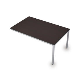 Офисная мебель Avance Бенч-системы для переговорных столов конечный модуль (сечение 40х40) 6МПК.004 Венге/Алюминий матовый 1600х1000х750