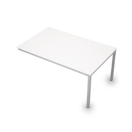 Офисная мебель Avance Бенч-системы для переговорных столов конечный модуль (сечение 40х40) 6МПК.004 Белый/Алюминий матовый 1600х1000х750