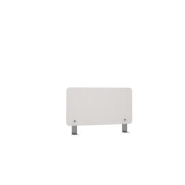 Офисная мебель Avance Барьер оргстекло для столов 6М, 6МБК.1, 6МБС.1 6БР.040.2 Белый глянец/Алюминий матовый 600х4х300