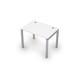 Офисная мебель Avance Стол прямолинейный (сечение 50х50) 6М.507 Белый/Алюминий матовый 1000х700х750