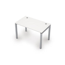 Офисная мебель Avance Стол прямолинейный (сечение 50х50) 6М.508 Белый/Алюминий матовый 1200х700х750