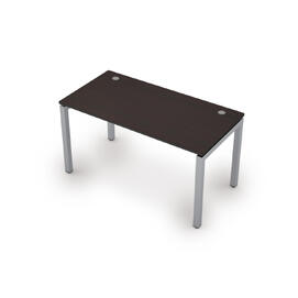 Офисная мебель Avance Стол прямолинейный (сечение 50х50) 6М.509 Венге/Алюминий матовый 1400х700х750