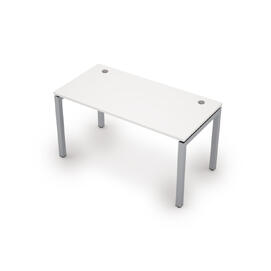 Офисная мебель Avance Стол прямолинейный (сечение 50х50) 6М.509 Белый/Алюминий матовый 1400х700х750