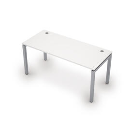Офисная мебель Avance Стол прямолинейный (сечение 50х50) 6М.504 Белый/Алюминий матовый 1600х700х750
