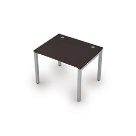 Офисная мебель Avance Стол прямолинейный (сечение 50х50) 6М.587 Венге/Алюминий матовый 1000х800х750