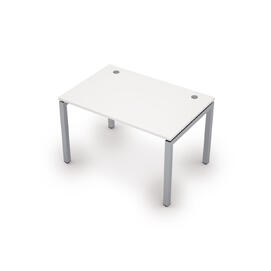 Офисная мебель Avance Стол прямолинейный (сечение 50х50) 6М.588 Белый/Алюминий матовый 1200х800х750