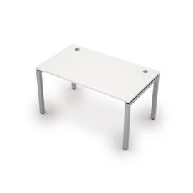 Офисная мебель Avance Стол прямолинейный (сечение 50х50) 6М.589 Белый/Алюминий матовый 1400х800х750