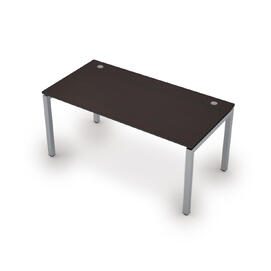 Офисная мебель Avance Стол прямолинейный (сечение 50х50) 6М.584 Венге/Алюминий матовый 1600х800х750