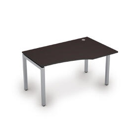 Офисная мебель Avance Стол криволинейный правый (сечение 50х50) 6М.523 Венге/Алюминий матовый 1400х900х750